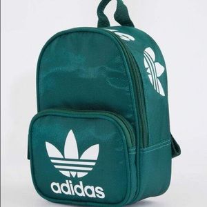 Adidas dark green mini backpack